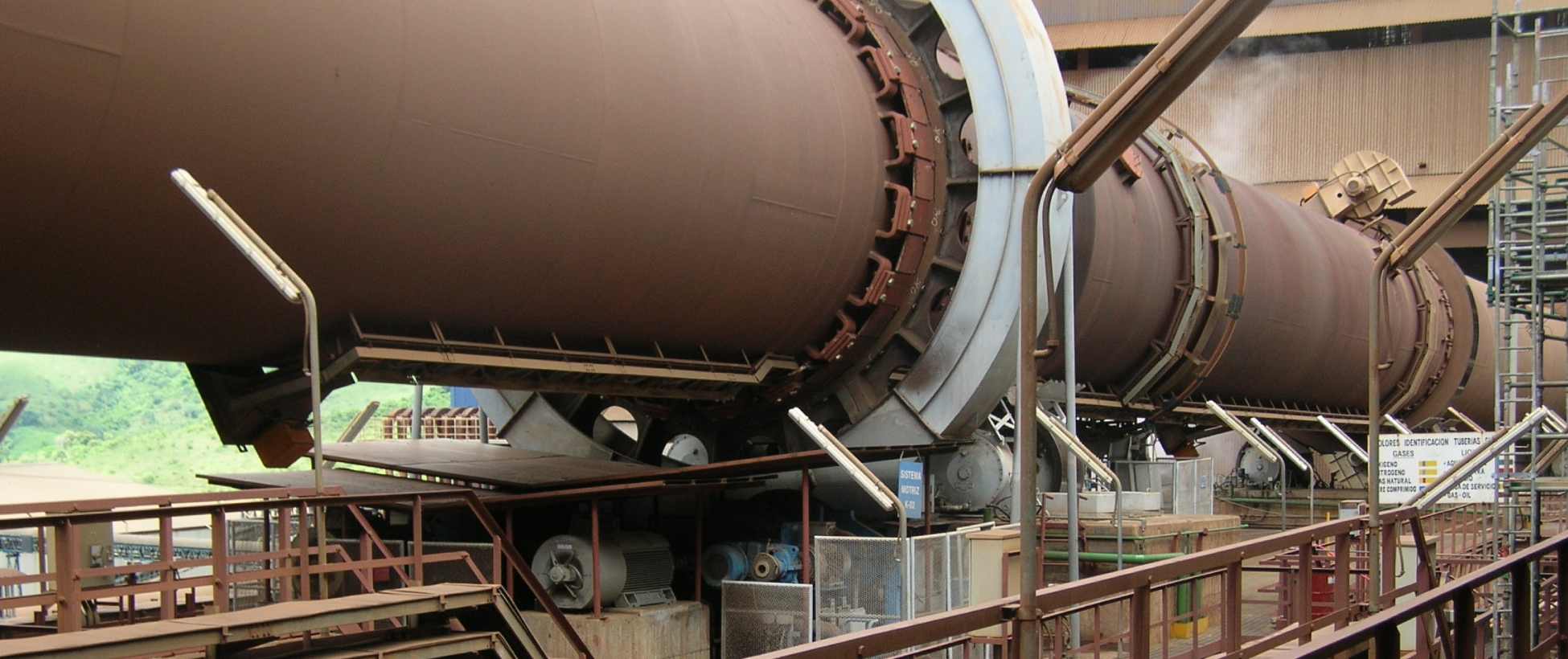 Horno rotativo accionado por equipos de transmisión de potencia